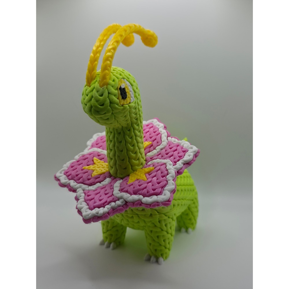 8" 3D-Printed Faux-Knit Meganium Figure – The Ultimate Pokémon Collectible!